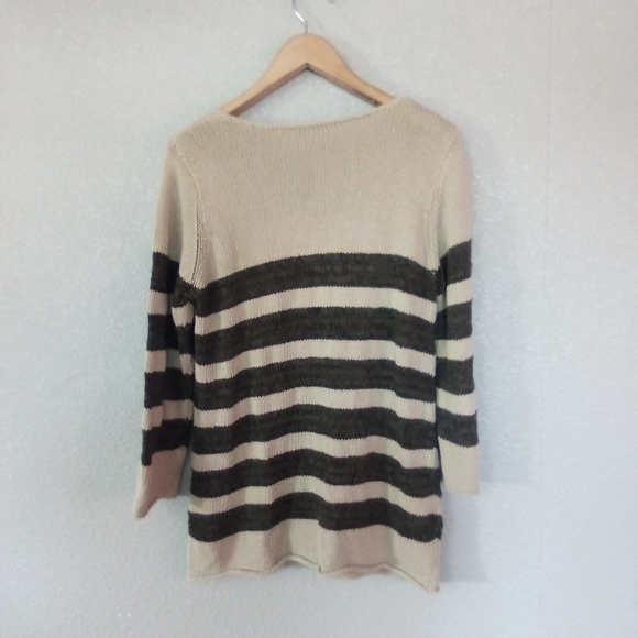 Striped V-Neck Sweater - Picture 3 of 3